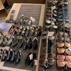 Brand new sunglasses range from $10-$20 in store